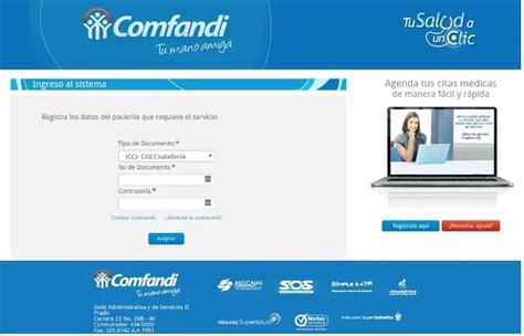 sos comfandi|Citas médicas 